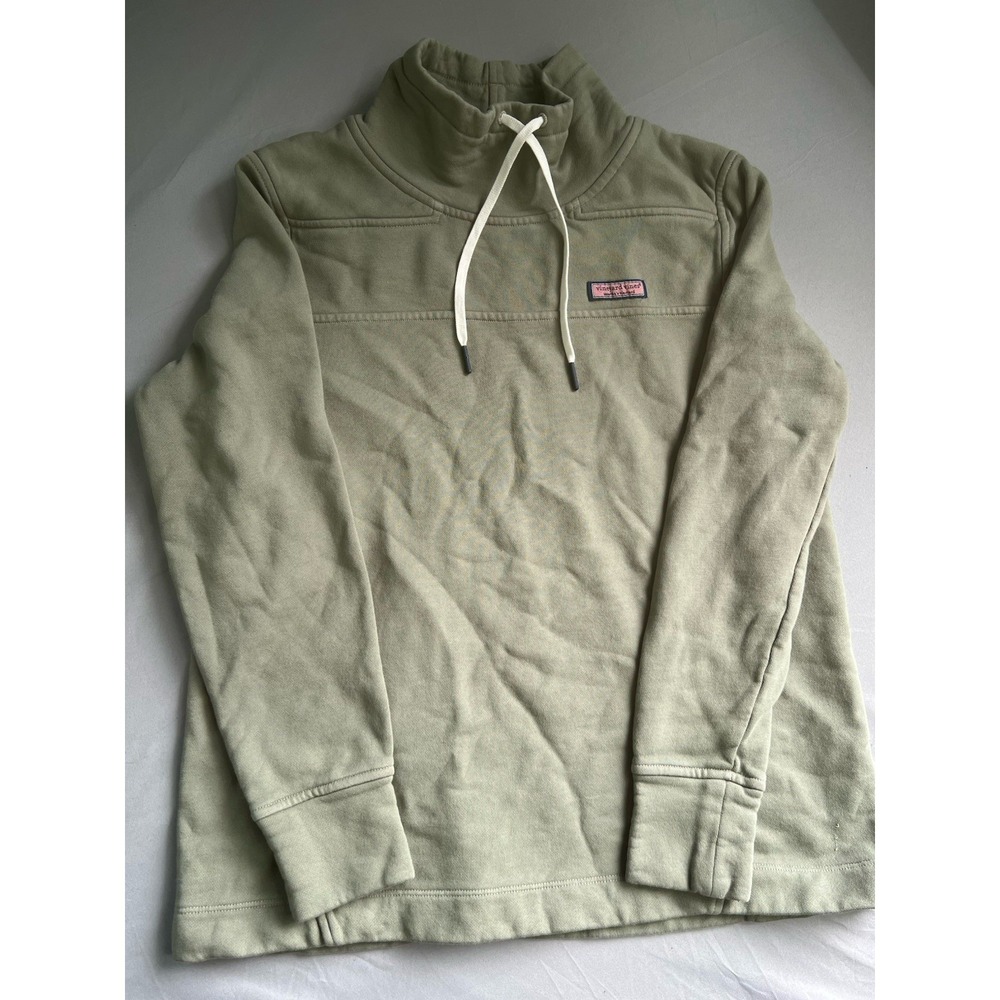 Vineyard Vines Drawstring Pullover Women's Olive Size Small